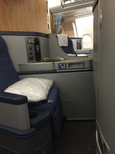 American Airlines international business class not give up your airplane seat