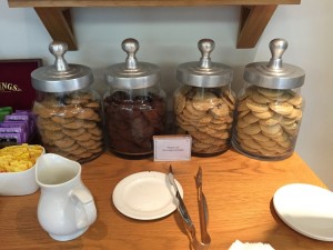 British Airways lounge Manchester cookie jar