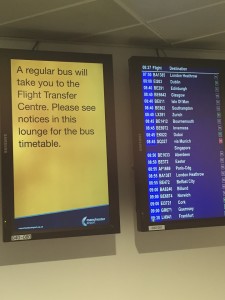 Connecting in Manchester Transfer Lounge