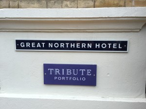 Great Northern Hotel London sign