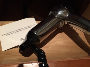 Hairdryer Sofitel Heathrow Hotel
