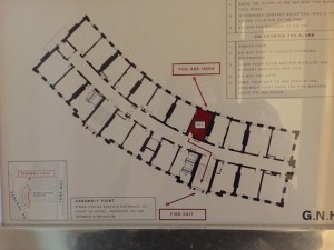Great Northern Hotel third floor map