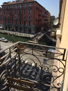 Milan Studio in Navigli canal view