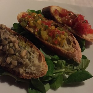Bruschetta appetizer Kempinski Gozo 