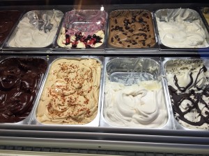 Gelato to feed my two a day habit in Milan's Navigli district