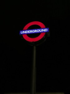 The London Underground sign