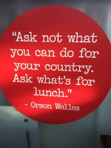 Orson Welles Lunch quote Taste of London