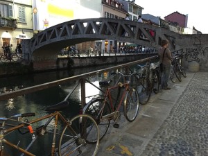 Milan Canal bridge in Navigli