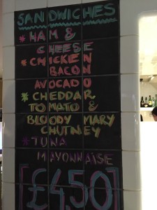 Z Cafe sandwiches in Soho budget