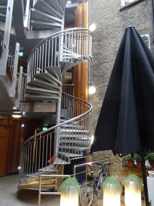 Courtyard stairs at Z Hotel Soho in London for less