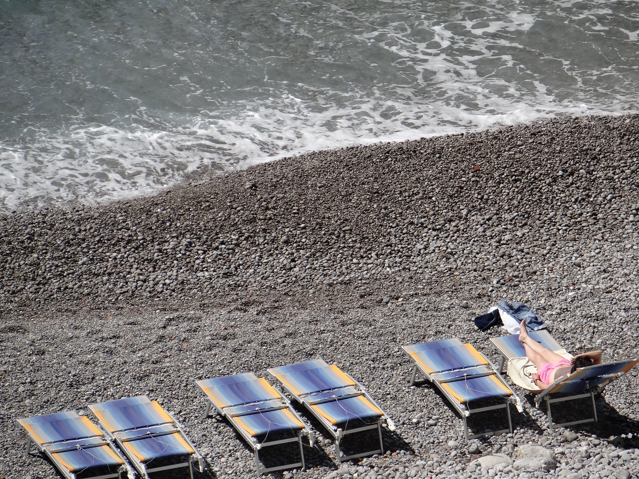 Amalfi Coast beach view