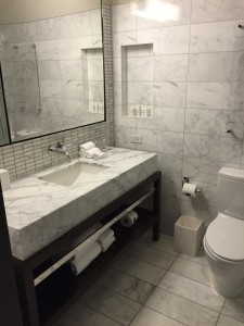 Deluxe King Bathroom at Eventi Hotel Kimpton NYC