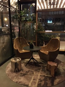 The Eventi Hotel lobby seating
