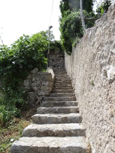 Amalfi Coast village stairs