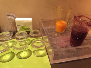 Westin Milan Spa juice