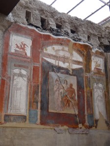 Herculaneum frescoed walls