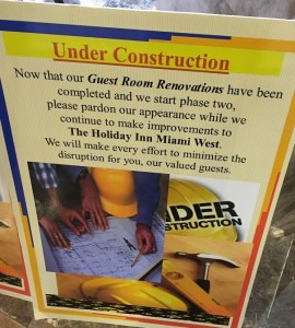 Holiday Inn Miami West renovations