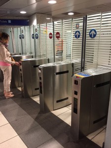Naples Train Station Bathroom Entrance