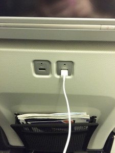 World Traveller Plus British Airways charge my devices