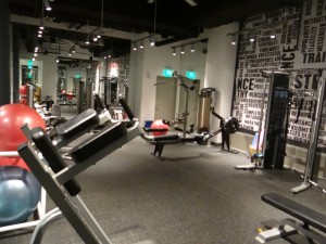 the Logan Hotel gym equipment room