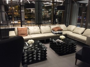 The Logan Hotel lobby seating area