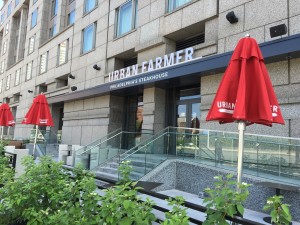 Urban Farmer Philadelphia at the Logan Hotel patio on the parkway