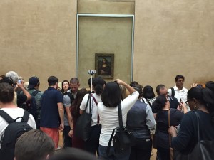 Mona Lisa crowds at the Louvre