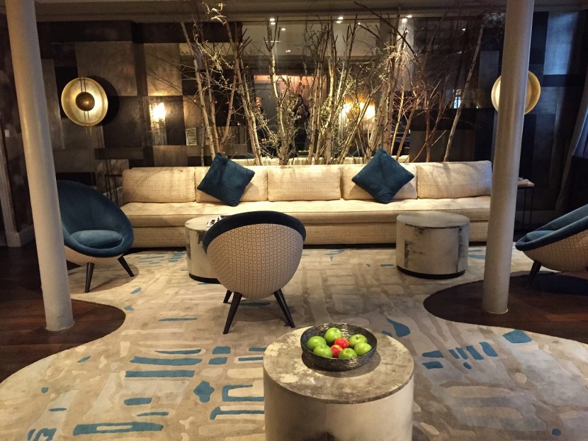 Hotel Therese Paris lobby lounge design