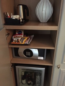 Hotel Therese minibar safe coffee