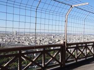 Visit the Eiffel Tower 2nd floor view of paris