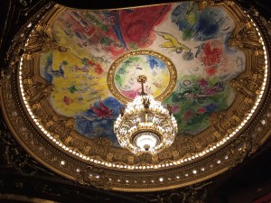 The Chagall ceiling Paris Opera tour