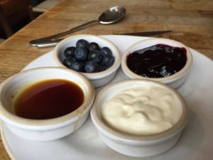 Gail's Bakery Pancake toppings