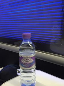 British Airways First Class Bottled Water