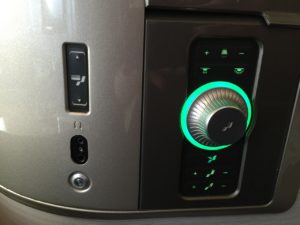 British Airways First Class seat controls