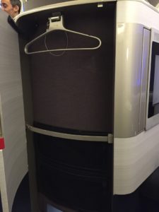 British Airways First Class Storage 