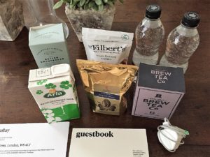 OneFineStay welcome basket London