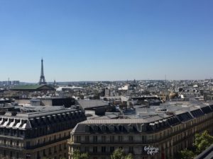 Galleries Lafayette Rooftop La Terrasse view of Paris