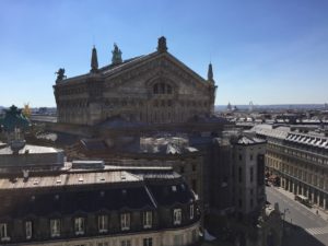 Paris Opera view from Galleries Lafayette rooftop