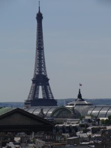 Eiffel Tower view from Galleries Lafayette Rooftop