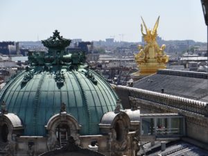 View of the Paris Opera from Galleries Lafayette rooftop