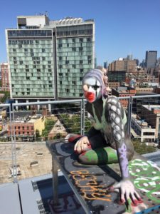 Whitney Museum of American Art terrace woman