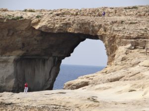 The Azure Window People on top