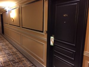 Westin Milan guestroom hallway