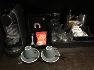 The Ampersand Hotel coffee tea in room