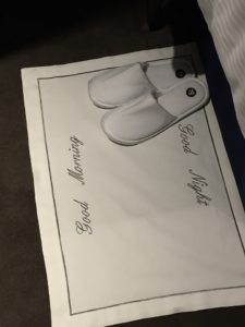 The Ampersand Hotel turndown service
