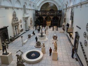 V&A Museum view from above of gallery below