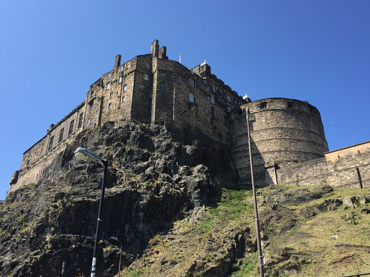 Edinburgh Castle hill Scotland