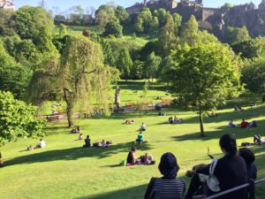 Princes Park Edinburgh Sunny Day Three Days in Edinburgh