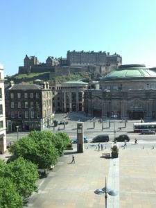 View of Edinburgh Castle from the Sheraon Grand Edinburgh
