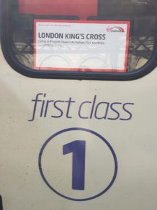Virgin East Coast Train to London FIrst Class